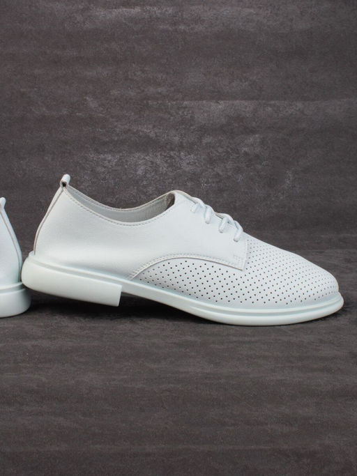 03-PDXL156-3 LT. BLUE Полуботинки женские (натуральная кожа) - Фабричный китай фото 14