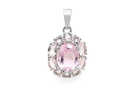 Подвеска из серебра морганит, Мэрибель