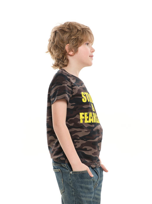 Футболка с принтом для девочки UD 4653 камуфл - Mini maxi фото 9