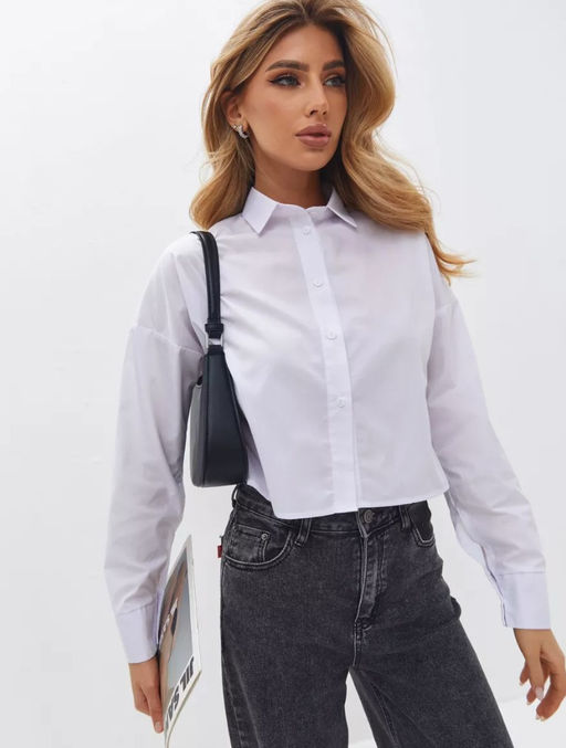 K12882 Рубашка БЕЛЫЙ