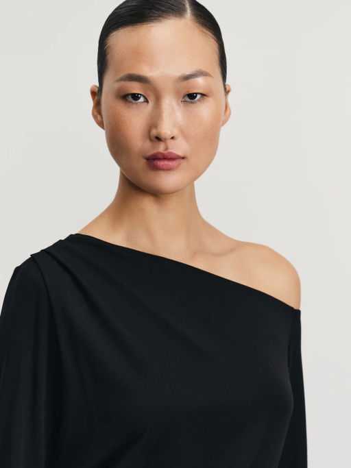 Лонгслив асимметричного кроя / Zarina фото 6