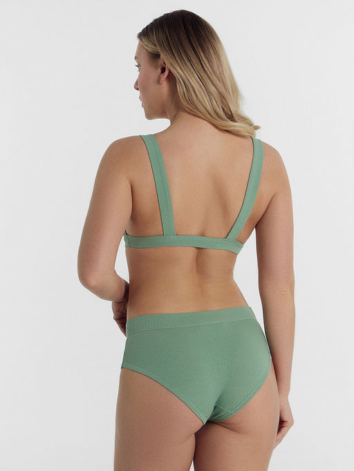 Цена за 2 штуки! Трусы женские слипы в зеленом цвете - Mark formelle фото 5