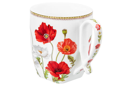 Кружка 300 мл 11*8,3*9,5 см Маки, фарфор NEW BONE CHINA - Elan gallery фото 13
