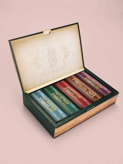 Подарочный набор Книга лучшего учителя, соль для ванны 5 шт. ? 200 г, Чистое счастье