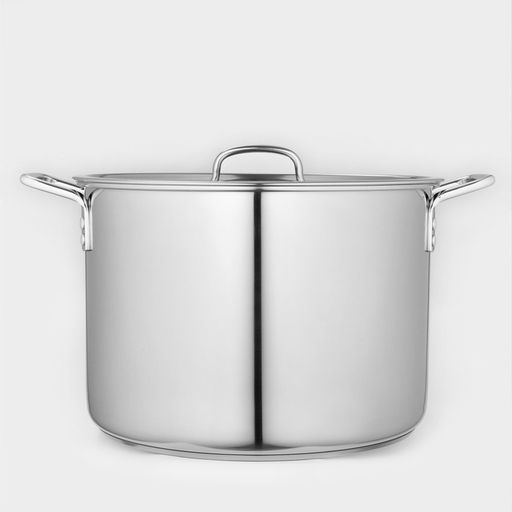 Котёл Катунь «Общепит», 20 л, d=35 см, h=24 см, с крышкой, капсульное дно, индукция, нержавеющая сталь, хромированная