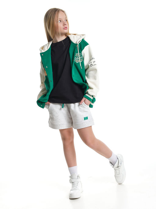 Толстовка с капюшоном с принтом 33-7647 красный - Mini maxi фото 31