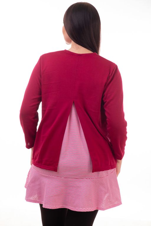 Джемпер - двойка Лейла бордо - Марлен фото 3