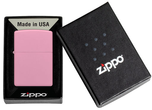 Зажигалка ZIPPO с розовым матовым покрытием | Pink Matte 238  фото 6