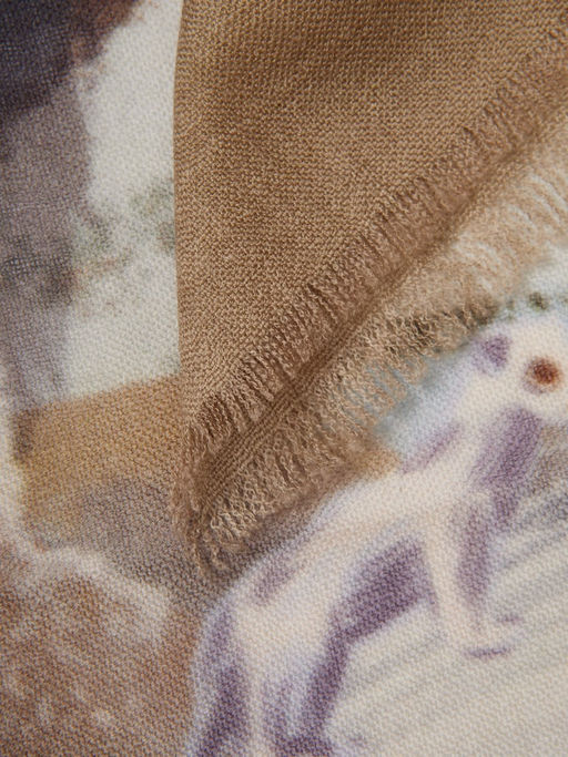 Платок жен. шерсть+каш 90х90 S42-8527-14