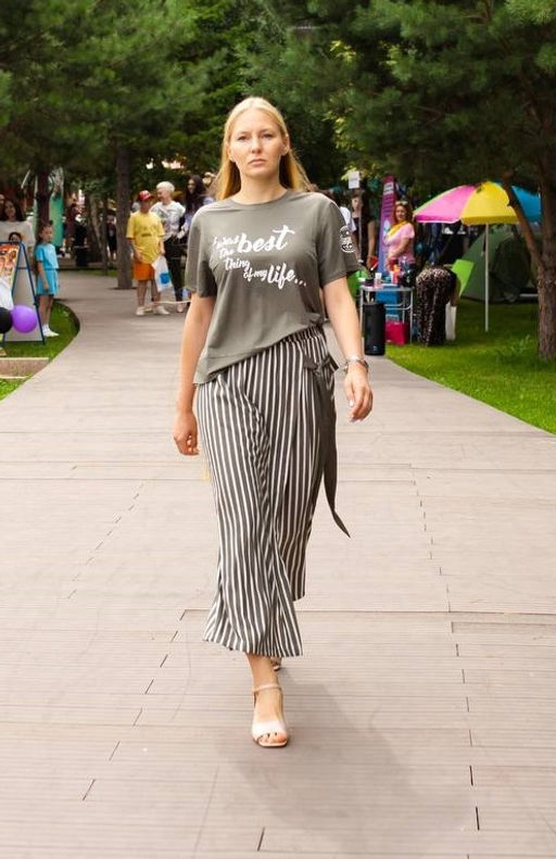 Костюм женский 1191 черный/полоска 1465 Be Friends  фото 19