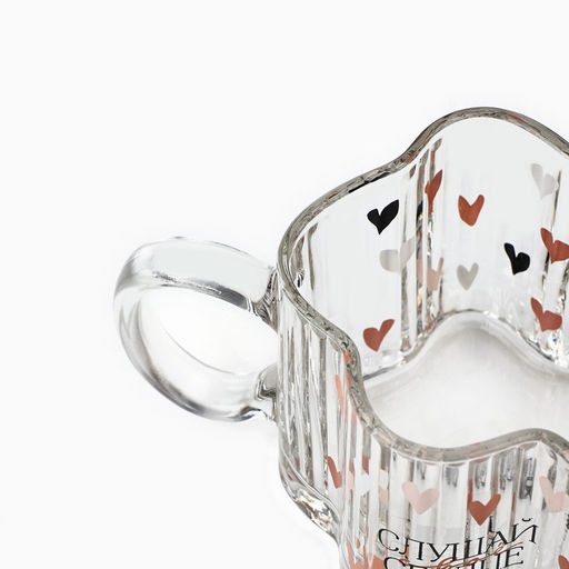 Кружка стеклянная Дорого внимание «Слушай свое сердце», 260 мл