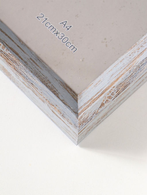 Фоторамка пластик формат А4 см "Прованс" серо-голубой 33,7х24,8х3 см