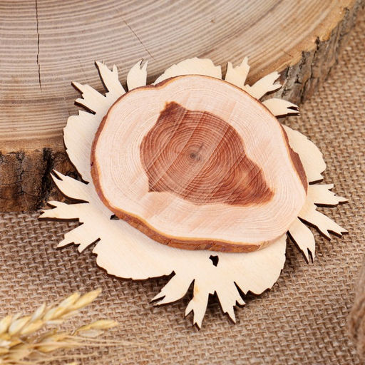 Цена за 2 шт. Подставка под горячее «Еловая шишка» d=11 см, можжевельник