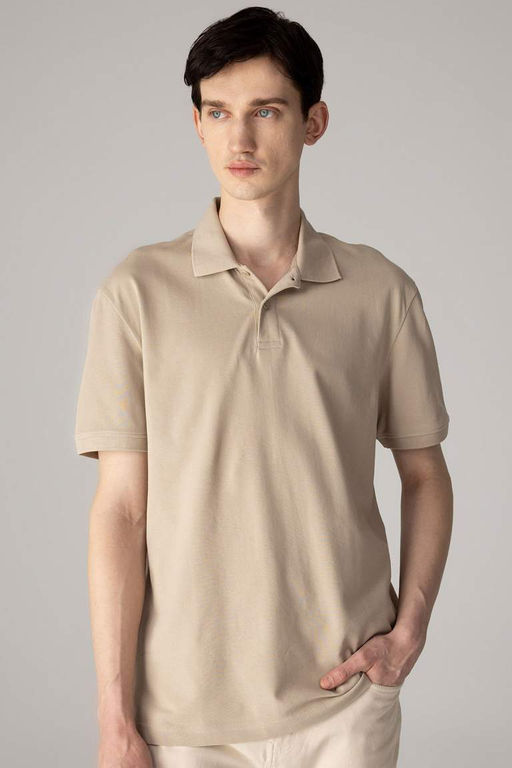New Regular Fit K?sa Kollu Basic Duz Polo Tisort - Defacto фото 2