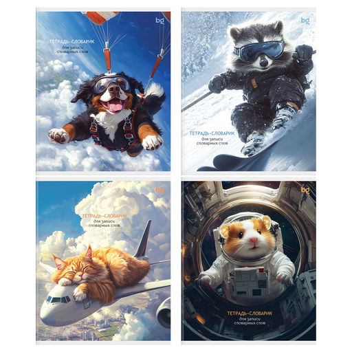 Цена за 2 шт. Тетрадь-словарик А5 16л. линия "Словарные приключения" для записи иностранных слов (ТС5ск16 09907, BG)