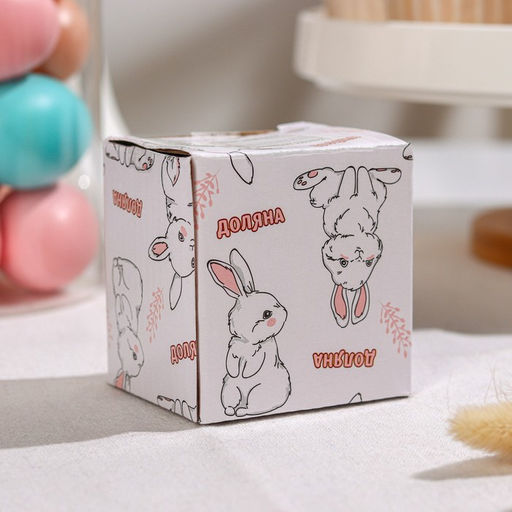 Подставка для яйца Доляна Зайка, 85,57,5 см, цвет розовый  фото 4