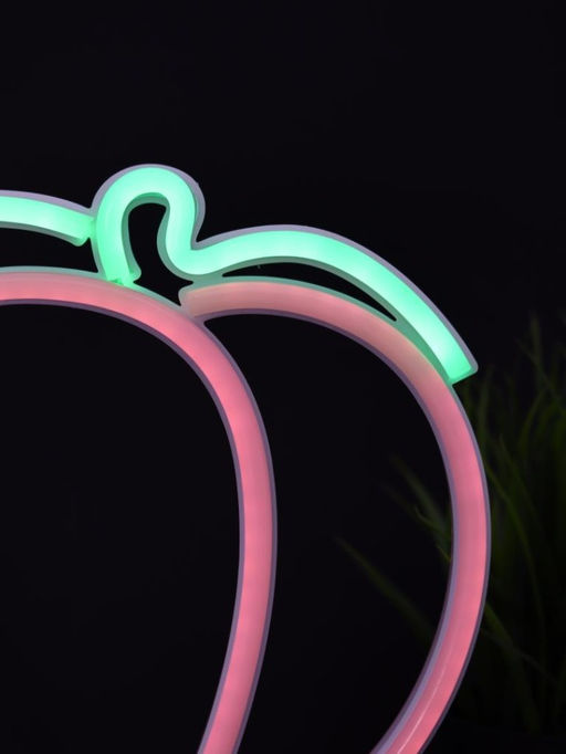 Неоновый LED ночник настольный "Plump peach", свечение mix (24*20,5 см)