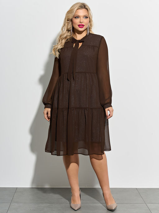 Платье 0060-2а шоколад - Aquarell фото 2