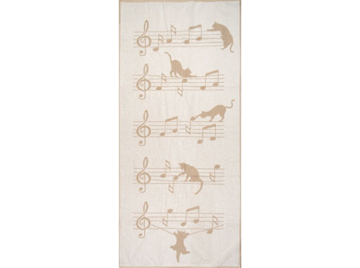 6с102.511ж2 Котоноты (лен3) Полотенце махровое 67х150см