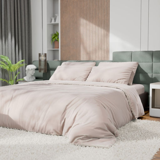 Постельное бельё Этель 2сп Tencel 180*210см, 220*245см, 50*70см-2шт, цвет бежевый  фото 4