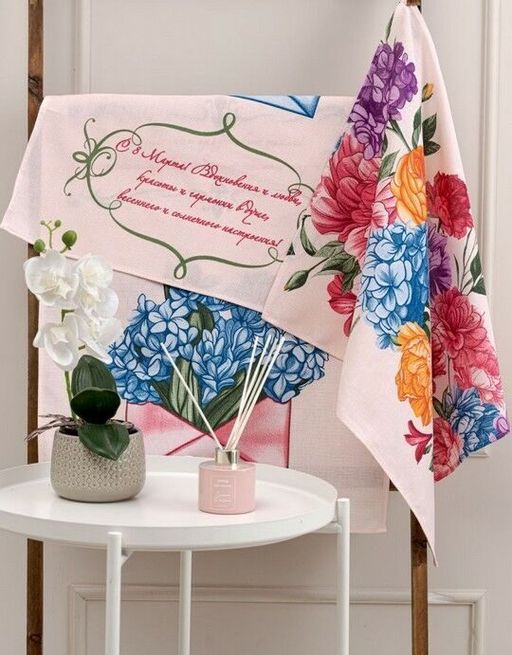 К-т полотенец Кашарель 50*60 см. - 3 шт. рогожка хлопок 100% - Лен поволжья фото 2