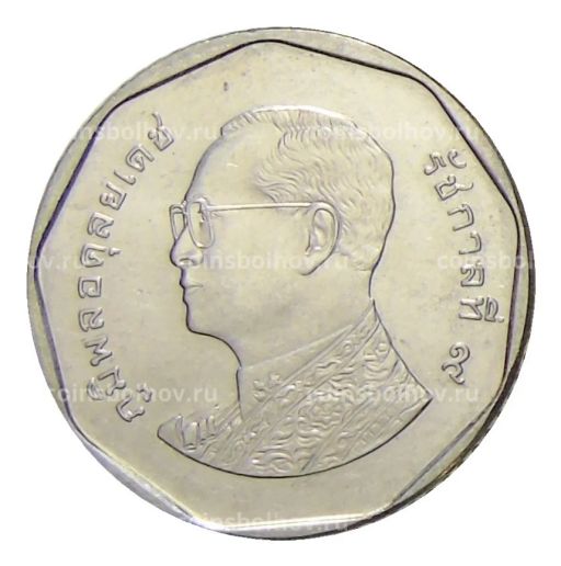 Монета 5 бат 2014 года Таиланд