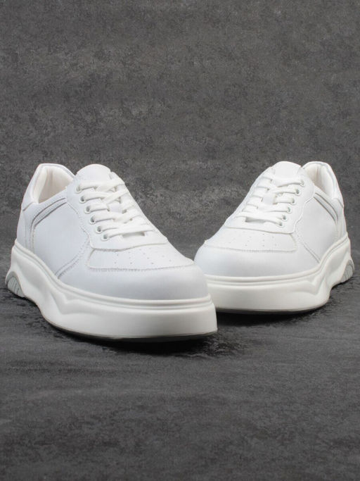 03-3062-2 WHITE Кроссовки женские (натуральная кожа)