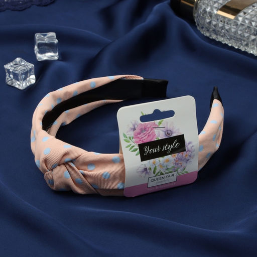 Цена за 2 шт. Ободок для волос «Хизер», 2.5 см, бежевый