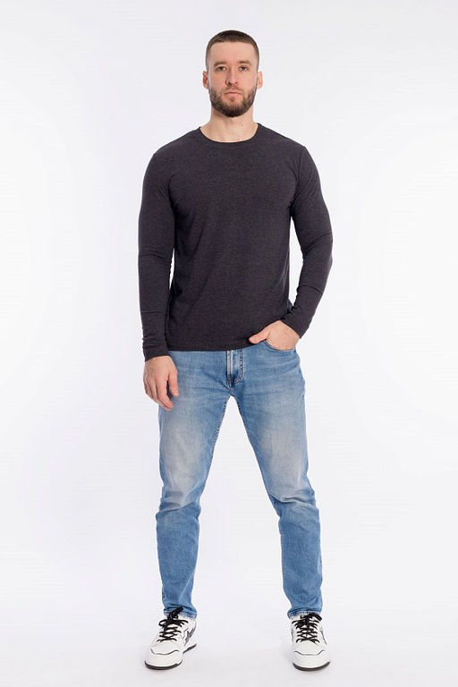 Лонгслив М123056а Антрацит - Елена фото 2