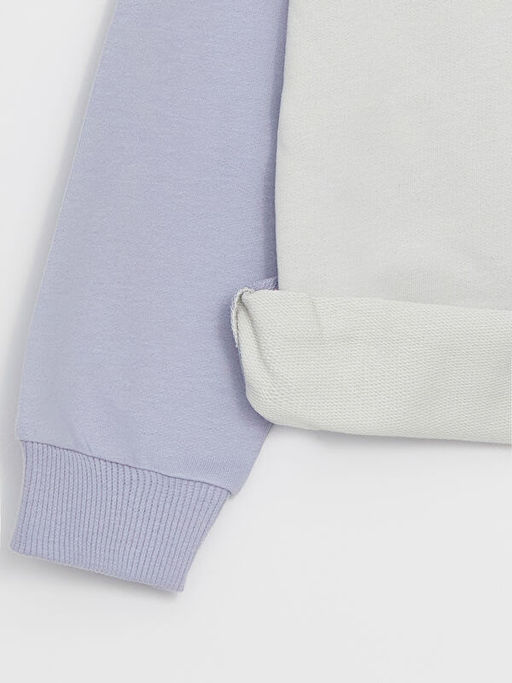 Bisiklet Yaka Bask?l? Erkek Bebek Sweatshirt - Waikiki фото 3