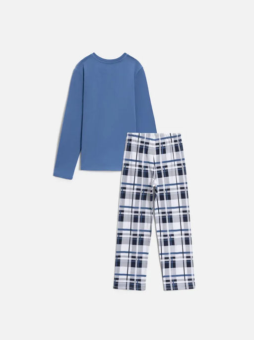 ACOOLA / Набор детский для мальчиков ((1)джемпер и (2)брюки) Pryanik синий  фото 4