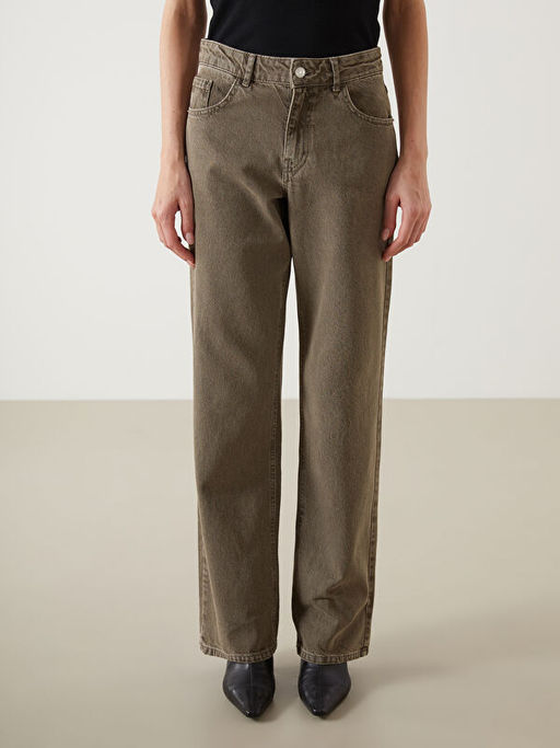Straight Fit Kad?n Jean Pantolon