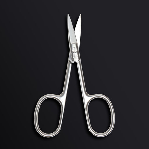 Цена за 2 шт. Ножницы маникюрные «Premium», прямые, широкие, 9.5 см, на блистере