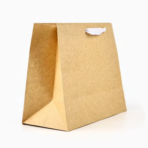 Пакет подарочный новогодний крафтовый с пластиковым окном Новый год, 31?26?11 см