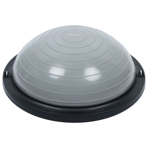Полусфера BOSU гимнастическая ONLYTOP, с насосом, 46×20 см, серая