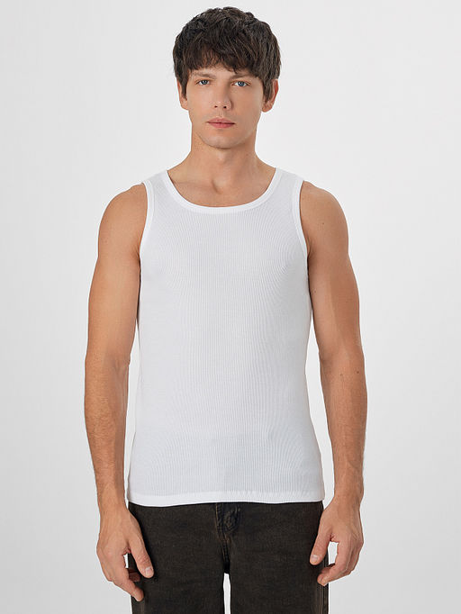 Майка бельевая мужская белая