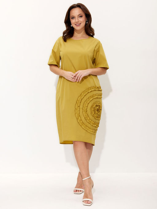 Платье Liona Style 969 олива фото 4