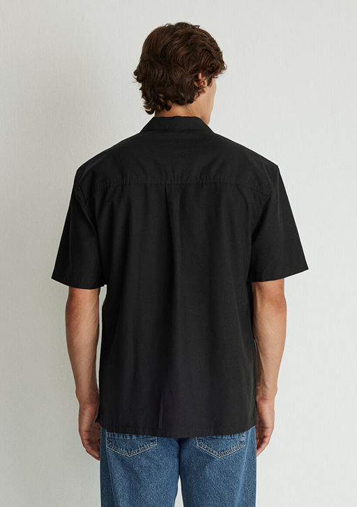 Siyah Modal Gomlek - Mavi фото 4