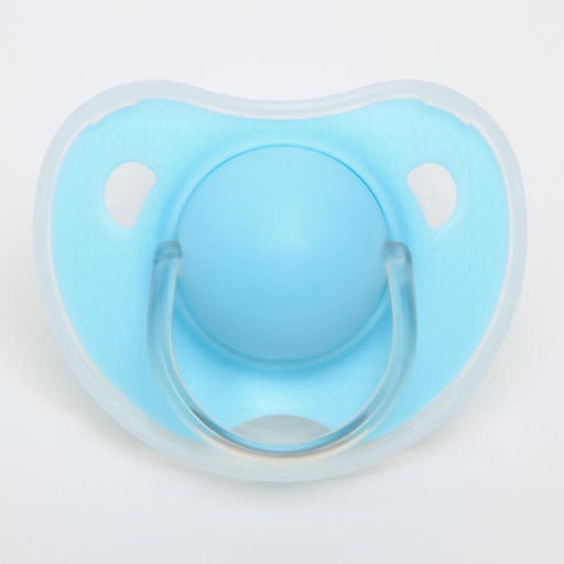 Соска - пустышка силиконовая ортодонтическая M&B, от 6 мес., цвет МИКС для мальчиков