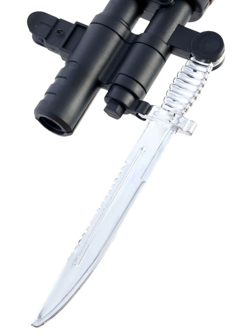 Винтовка Защитник, с лазером, с штык-ножом, стреляет пульками 6 мм - Simaland фото 4