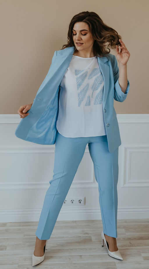 Костюм Olga Style С656 голубой