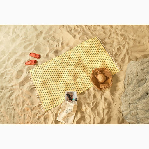 Пештемаль Полосы 100х180 см, жёлтый - Lovelife фото 9