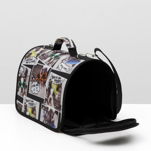 Сумка - переноска для животных, 31 х 20,5 х 23 см, микс цветов - Пижон фото 5