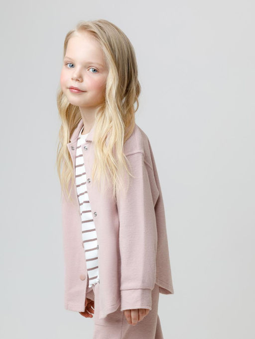КР 302812/розовый лед к577 рубашка для дев
