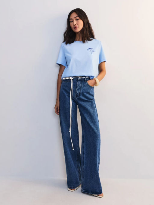 Футболка из хлопка с принтом ZR2605013411-41 / Zarina