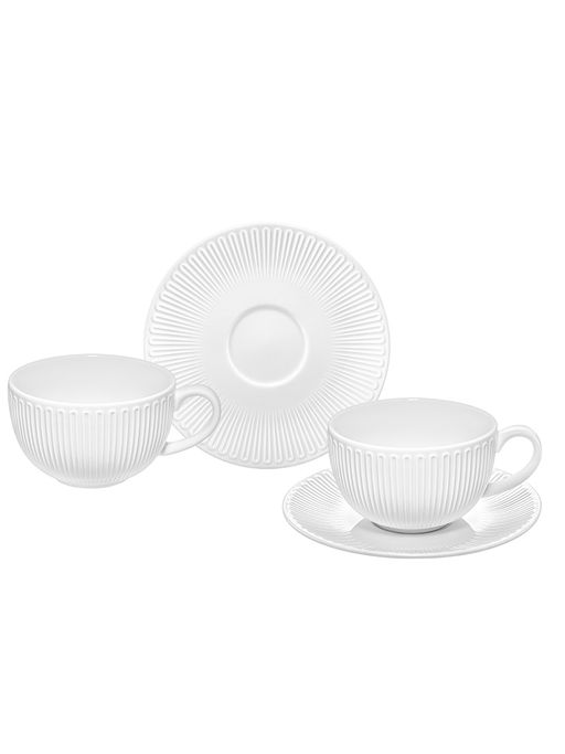 Чайная пара 4 пр. 300 мл 13*10*6,5 см Ампир Нуво фарфор