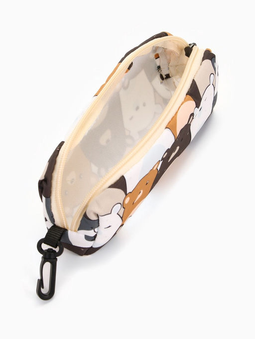 Набор: рюкзак школьный и пенал, с карманами, с принтом, размер 29?12?41 см, розовый/разноцветный