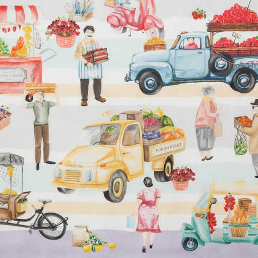 Фартук Этель Food market 70х60 см, 100% хлопок, саржа 190 г/м2  фото 7