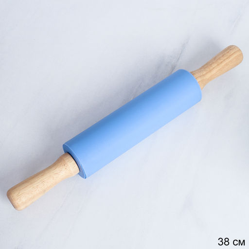 Скалка 38х19,2х5см силиконовая/ RM-936 /уп 72/ синий 734936 - Галеонтрейд фото 2