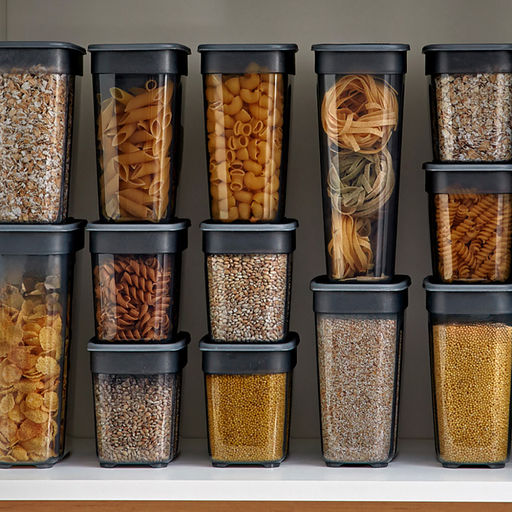 Контейнеров для сыпучих продуктов, набор 3 штук: 1,4л 3шт, полипропилен, дымчатый (Россия) - Домашняя мода фото 3